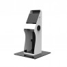 KIO-KTEM500 / Pedestal Mesa para Tablet Kiosco / Antirrobo/ espacio para impresora (no incluye Tablet ni impresora)